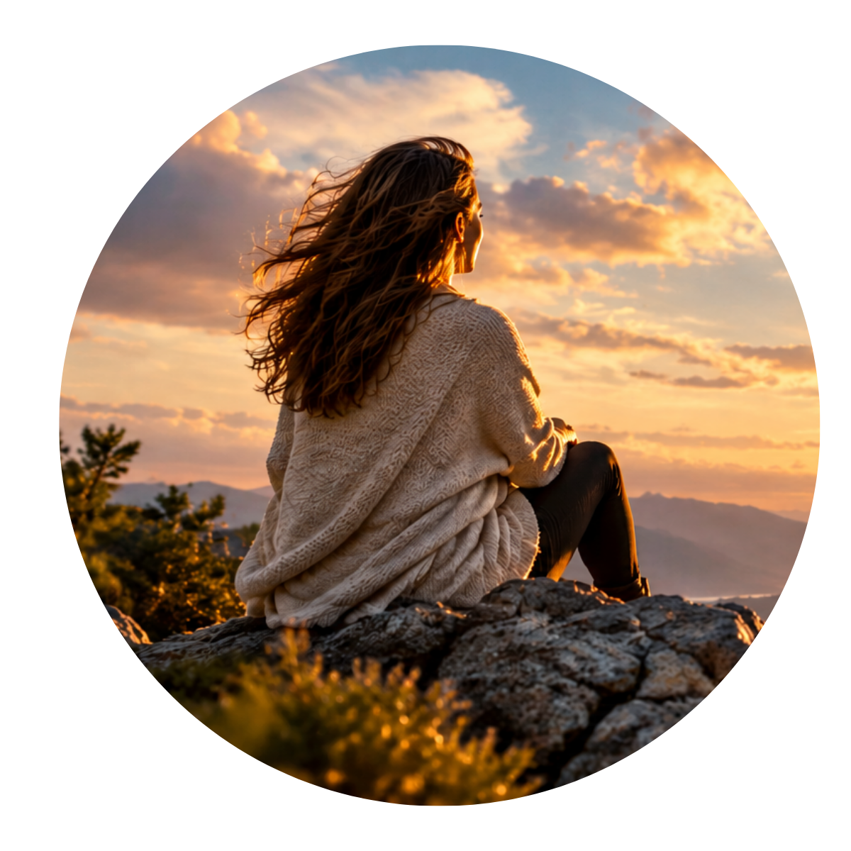 Sensitieve vrouw in de natuur – Next Level Bewustzijn Community voor hooggevoelige mensen